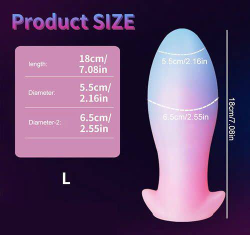 Phích cắm hậu môn dạ quang phát sáng cỡ lớn cho gay